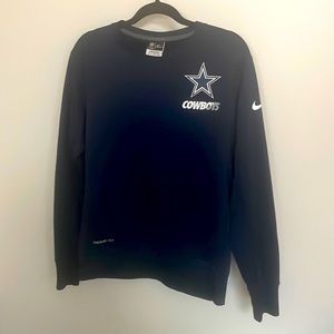 Men’s NFL Nike Dallas Cowboys Crewneck Therma-Fit Medium